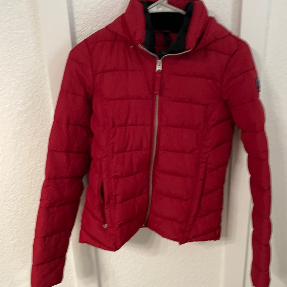 Packable puffer coat